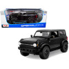 2021 Ford Bronco Wildtrak Black Metallic with Dark Gray Top