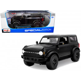 2021 Ford Bronco Wildtrak Black Metallic with Dark Gray Top 