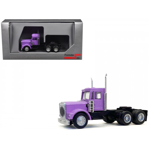 Kenworth W900 Short Day Cab Purple 1/87 (HO) Plastic Model Car by Promotex