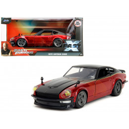 1972 Datsun 240Z Black and Red Metallic with Graphics 