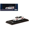 Mitsubishi Lancer RS Evolution III RHD (Right Hand Drive) Scortia White with Red Rally Stripes 1/64 Diecast Model Car by Hobby Japan