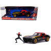 1966 Chevrolet Corvette with Black Widow Diecast Figurine