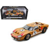 1966 Ford GT-40 MK II RHD (Right hand Drive) #5 Gold 24H of Le Mans 1/18 Diecast Model Car by Shelby Collectibles