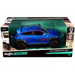 Lamborghini Urus #63 with Roof Rack Blue Metallic 