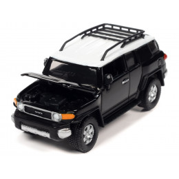 2007 Toyota FJ Cruiser Black Diamond with White Top and Roofrack 