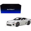 Lexus LFA Whitest White with Red and Black Interior 1/18 Model Car by Autoart