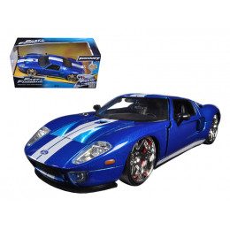 Ford GT Blue with White Stripes 