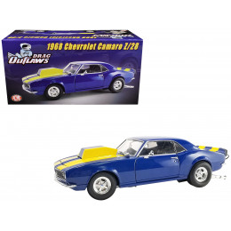 1968 Chevrolet Camaro Z/28 Blue with Yellow Stripes 