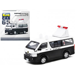 Toyota Hiace Japan Police Van White and Black 