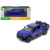 2023 Toyota Tundra TRD 4x4 Pickup Truck Blue Metallic with Sunroof and Wheel Rack 1/24 Diecast Model Car