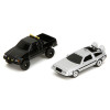 Hill Valley Courthouse Diorama with Black Pickup Truck and Delorean
