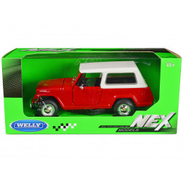 1967 Jeep Jeepster Commando Station Wagon Red with White Top 