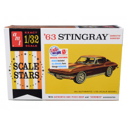 Skill 2 Model Kit 1963 Chevrolet Corvette Stingray Hardtop 