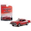 1976 Ford Gran Torino Red with White Stripes (Crashed Version)