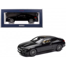 2024 Mercedes-Benz CLE Coupe Obsidian Black Metallic 1/18 Diecast Model Car by Norev
