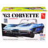 Skill 2 Model Kit 1963 Chevrolet Corvette Convertible 3-in-1 Kit 1/25 Scale Model by AMT