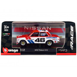 Datsun 510 #46 John Morton Red and White 