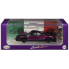 Pagani Zonda Revolucion Purple Metallic and Carbon with Extra Wheels 1/64 Diecast Model Car by CM Model