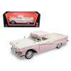 1957 Ford Ranchero Pickup Truck Pink 1/18 Diecast Model by Road Signature