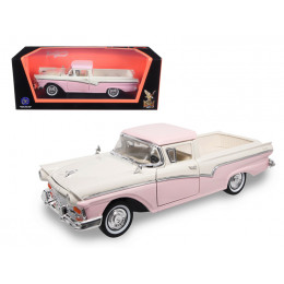 1957 Ford Ranchero Pickup Truck Pink 1/18 Diecast Model by Road Signature