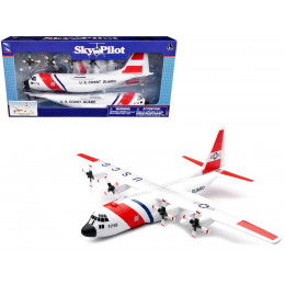 Model Kit Lockheed C-130 Hercules Transport Aircraft White and Red 