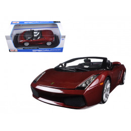 Lamborghini Gallardo Spyder Burgundy 1/18 Diecast Model Car by Maisto