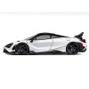 McLaren 765LT White with Black Top and Extra Wheels 1/64 Diecast Model Car by CM Model