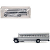 School Bus Silver Metallic 1/87 (HO) Plastic Model by Promotex