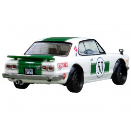 Nissan Skyline 2000 GT-R (KPGC10) #50 RHD (Right Hand Drive) White with Green Stripes 