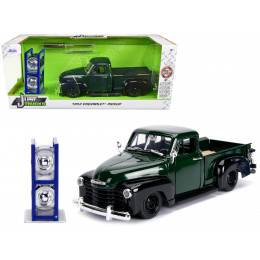 1953 Chevrolet 3100 Pickup Truck Green with Extra Wheels 