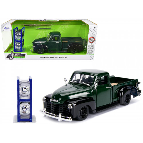 1953 Chevrolet 3100 Pickup Truck Green with Extra Wheels 