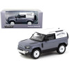 Land Rover Defender 90 Matt Blue Gray Metallic with White Top