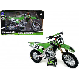 Kawasaki KX450SR Dirt Bike Motorcycle #21 Jason Anderson Green and Black 