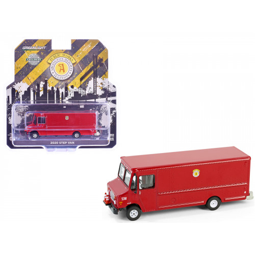 2020 Step Van with Traffic Cone Mounts 'Village of Arlington Heights Public Works' Red 'Hobby Exclusive' Series 1/64 Diecast Model Car by Greenlight