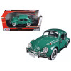 1966 Volkswagen Beetle Green 1/24 Diecast Model Car by Motormax