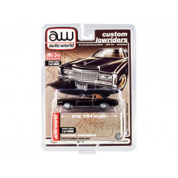 1975 Cadillac Eldorado Black with Brown (Partial) Vinyl Top 