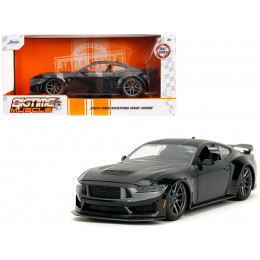 2024 Ford Mustang Dark House Black Metallic with Matt Black Hood and Top 