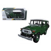Toyota FJ40 Dark Green with White Top 1/24 Diecast Model Car by Motormax