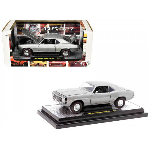 1969 Chevrolet Camaro Z/28 R/S Silver Metallic Limited Edition to 5250 pieces Worldwide 1/24 Diecast Model Car by M2 Machines