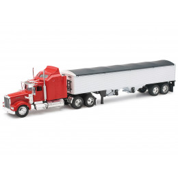 Kenworth W900 Grain Truck Red and White 