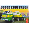 Skill 3 Model Kit 1966 Dodge L700 Truck with Flatbed Racing Trailer 1/25 Scale Model by AMT