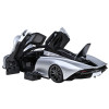 McLaren Speedtail Supernova Silver Metallic with Black Top and Suitcase Accessories 1/18 Model Car by Autoart