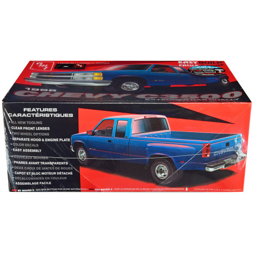 Skill 2 Model Kit 1996 Chevrolet C3500 Extended Cab Dually Pickup Truck 