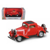 1932 Ford 3-Window Coupe Red 1/43 Diecast Model Car by Road Signature