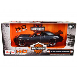 1968 Chevrolet Camaro Z/28 Dark Gray Metallic with Black and Orange Stripes 