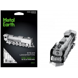 Model Kit Steam Locomotive #844 (Moderate Difficulty) Steel Model by Metal Earth