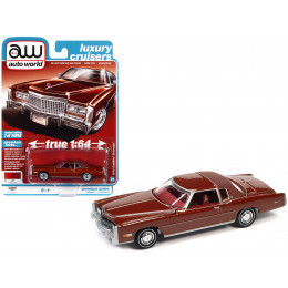 1975 Cadillac Eldorado Firethorn Red Metallic with Rear Section of Roof Matt Dark Red 
