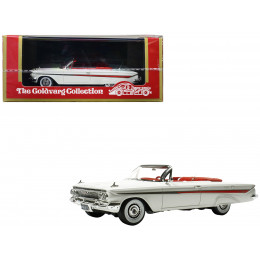 1961 Chevrolet Impala Convertible White with Red Interior Limited Edition to 240 pieces Worldwide 1/43 Model Car by Goldvarg Collection