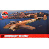 Level 2 Model Kit Messerschmitt Bf110E/E-2 TROP Fighter Aircraft with 2 Scheme Options 1/72 Plastic Model Kit by Airfix