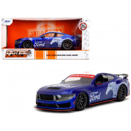 2024 Ford Mustang Dark Horse Candy Blue with White Top and 